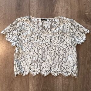 Lace crop top